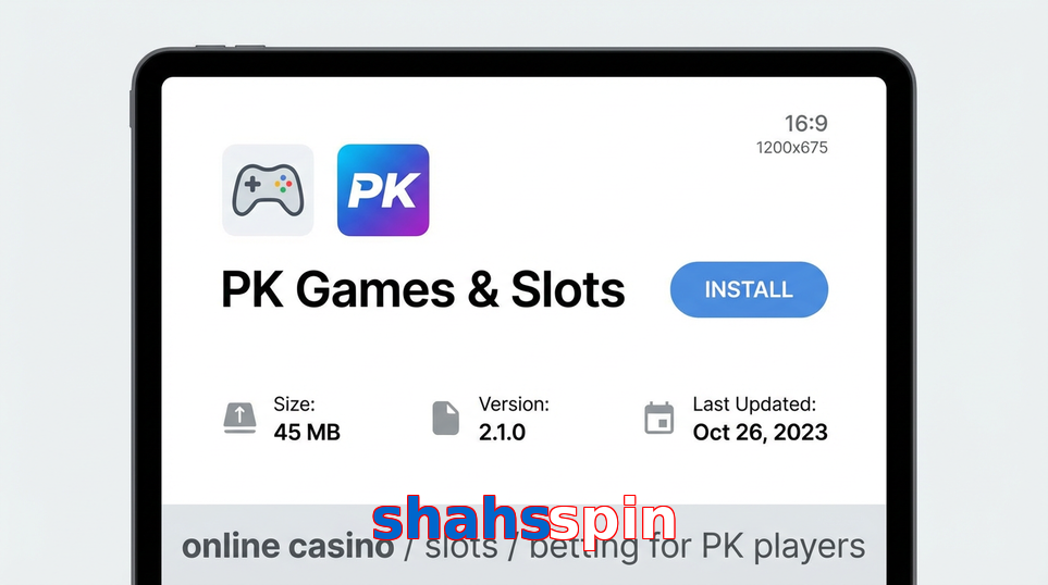 Game list for Shahsspin gameapk section