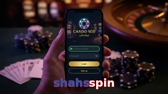 Main screen of Shahsspin login page for PK players